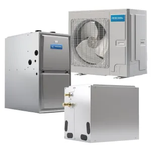 2 to 3 Ton 20 SEER 70k BTU 95% AFUE MRCOOL Universal Central Air Conditioner & Gas Furnace Split System - Upflow/Horizontal