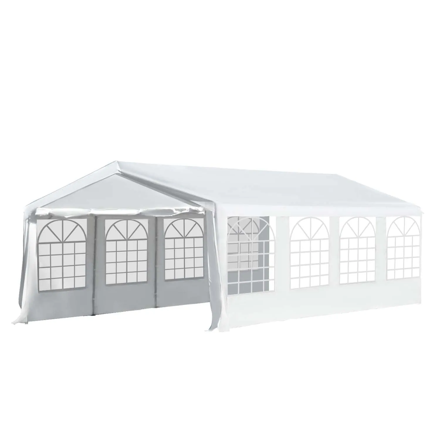 8m x 4m Garden Gazebo Marquee Party Tent Wedding Portable Garage Carport Event Shelter Car Canopy Heavy Duty Steel Frame