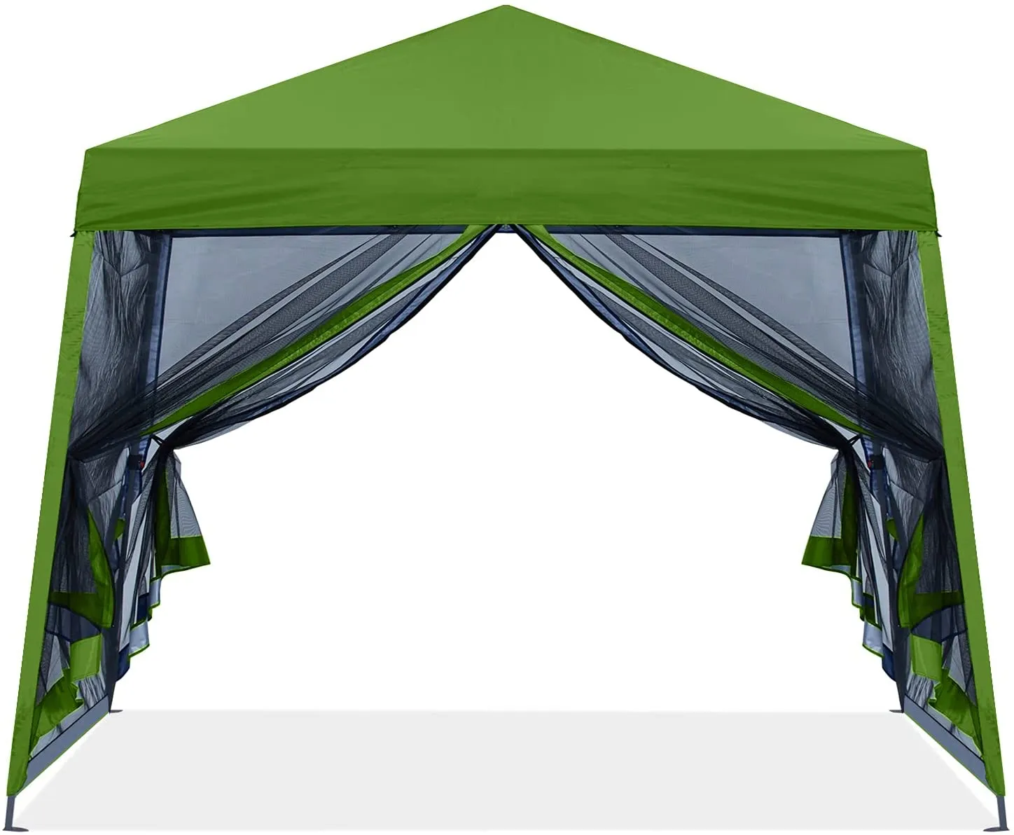 ABCCANOPY Outdoor Slant 10x10/12x12 Camping Canopy Tent With Mesh Walls