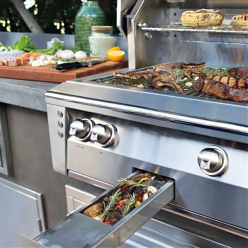 Alfresco ALXE 30-Inch Built-In Grill With Sear Zone And Rotisserie