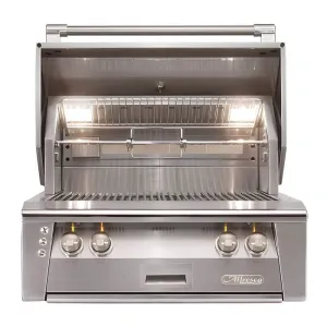 Alfresco ALXE 30-Inch Built-In Grill With Sear Zone And Rotisserie