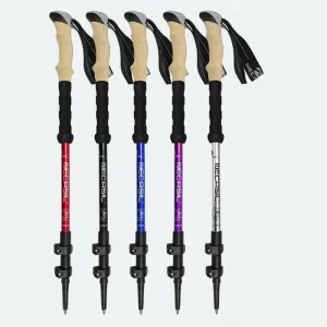 Anti-Shock Ultralight Hiking Poles - Telescopic Trekking Climbing Poles Ultralight Walking Canes