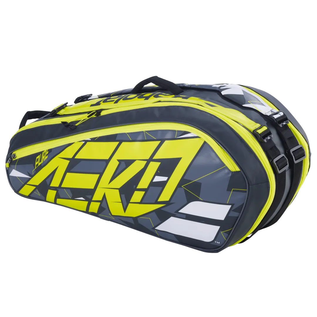 Babolat Pure Aero 2023 6-Pack Bag (Grey/Yellow)