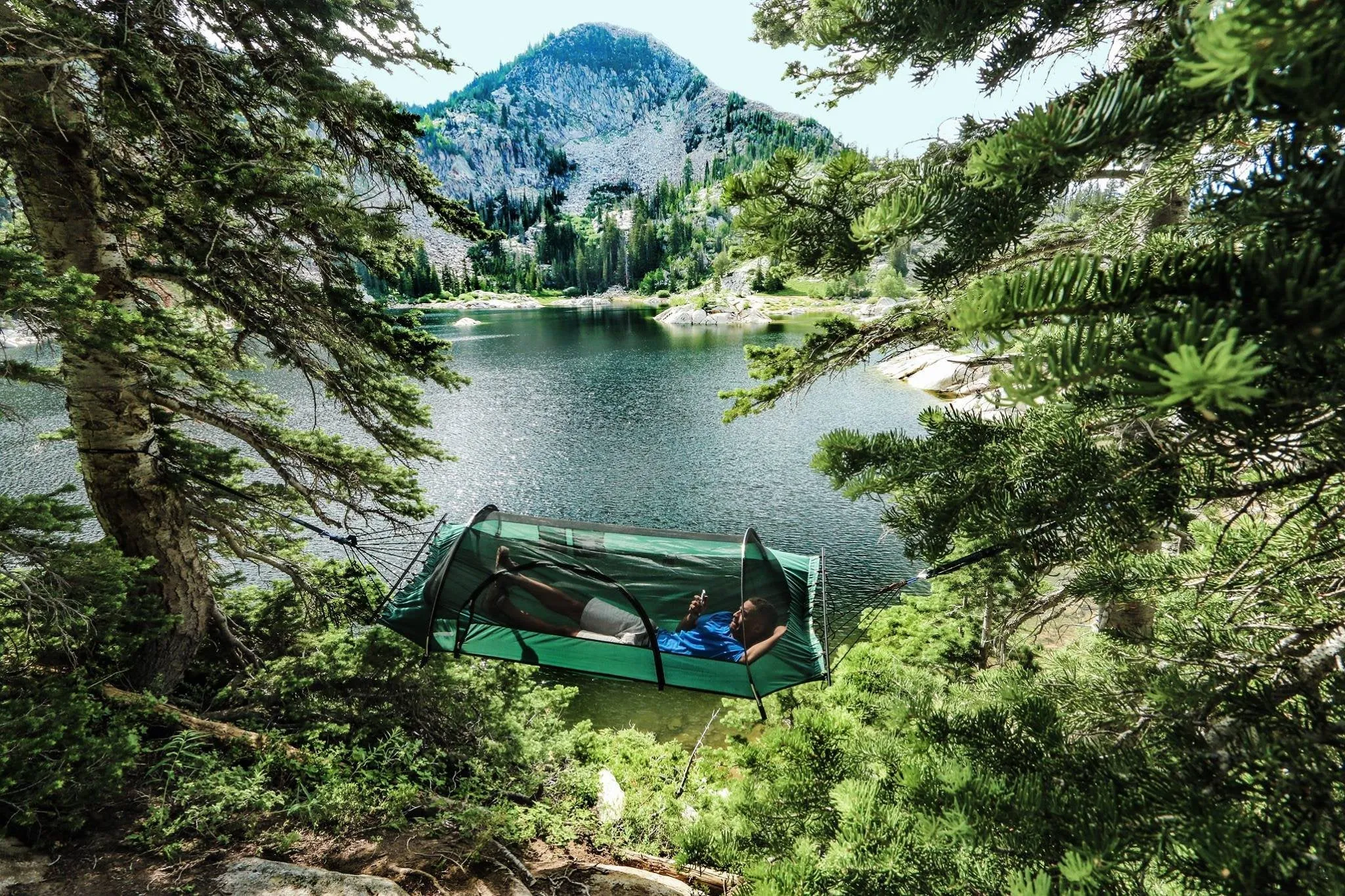 Blue Tent Hammock Camping - Lawson Hammock