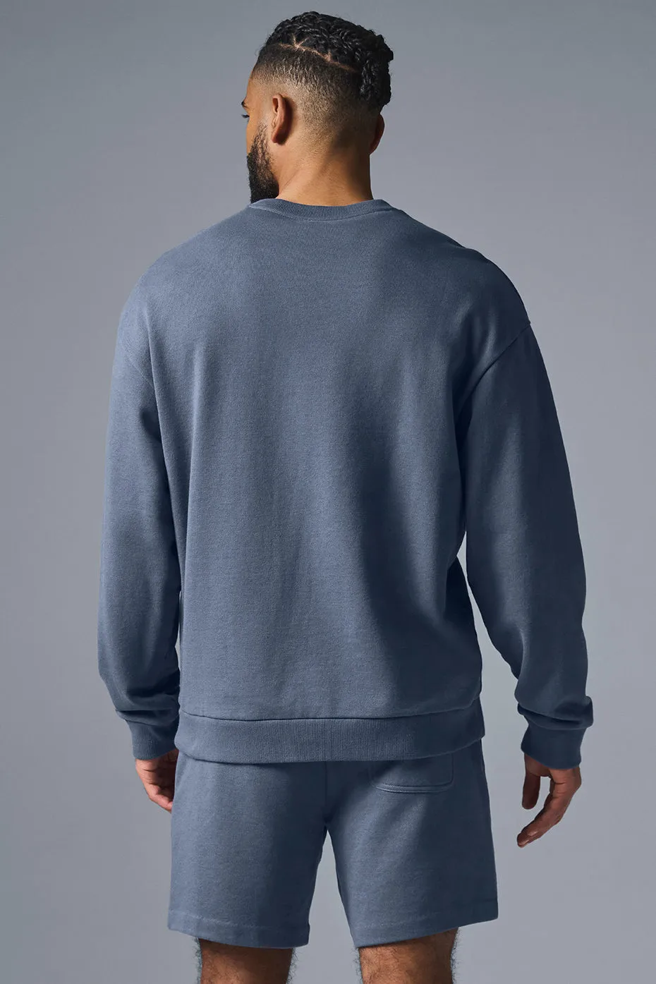 Chill Crew Neck Pullover - Bluestone