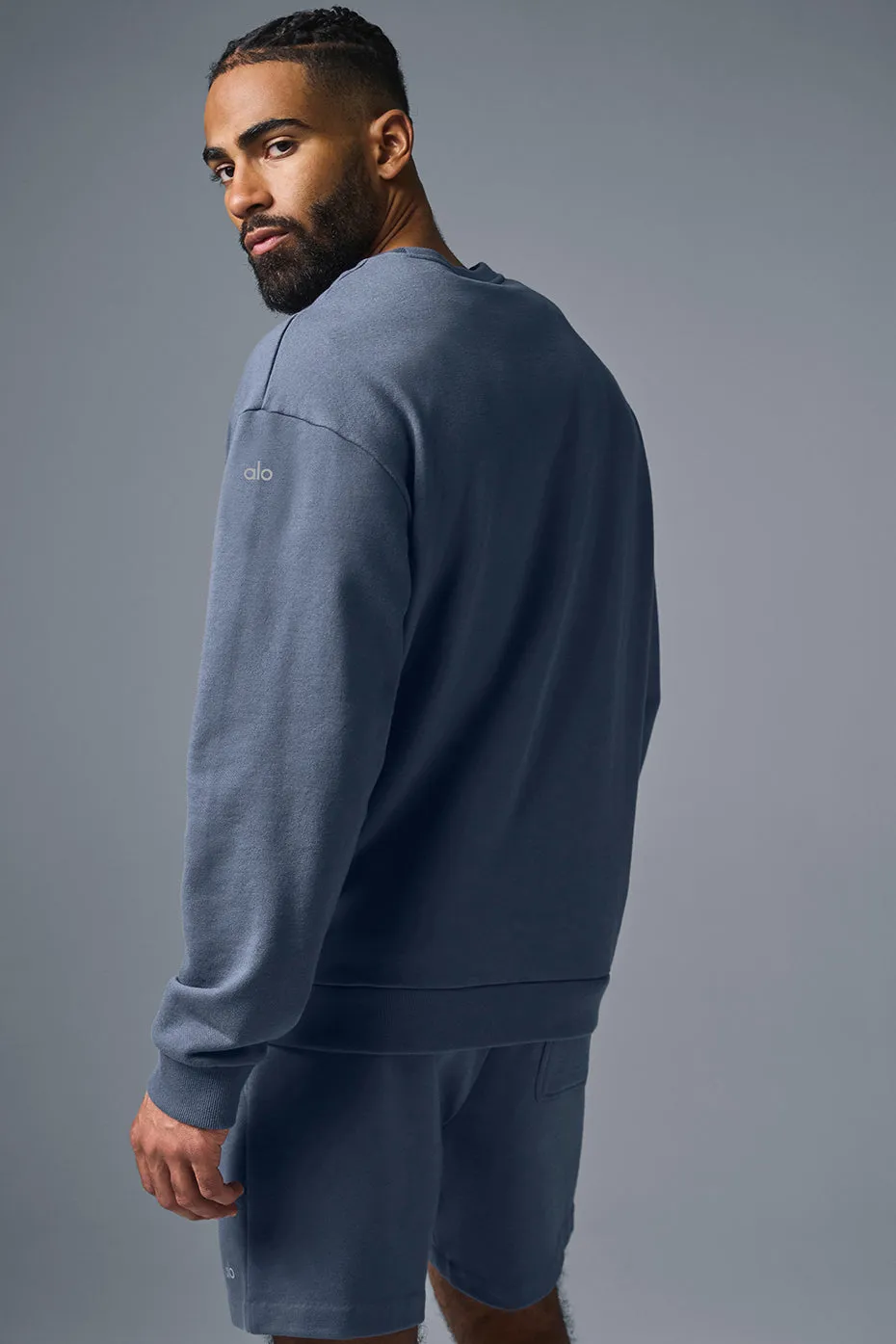 Chill Crew Neck Pullover - Bluestone