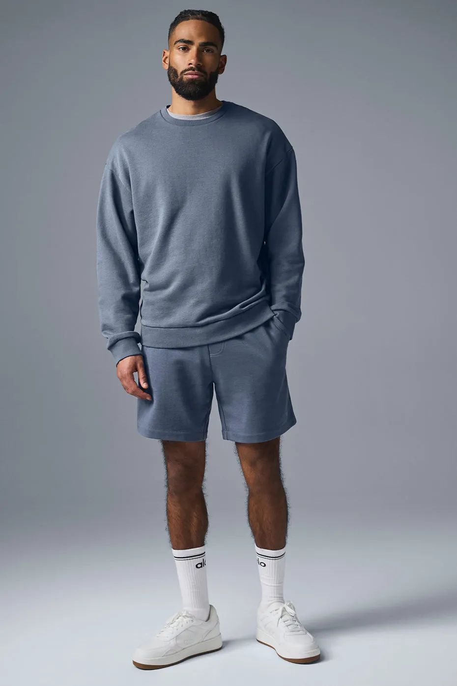 Chill Crew Neck Pullover - Bluestone