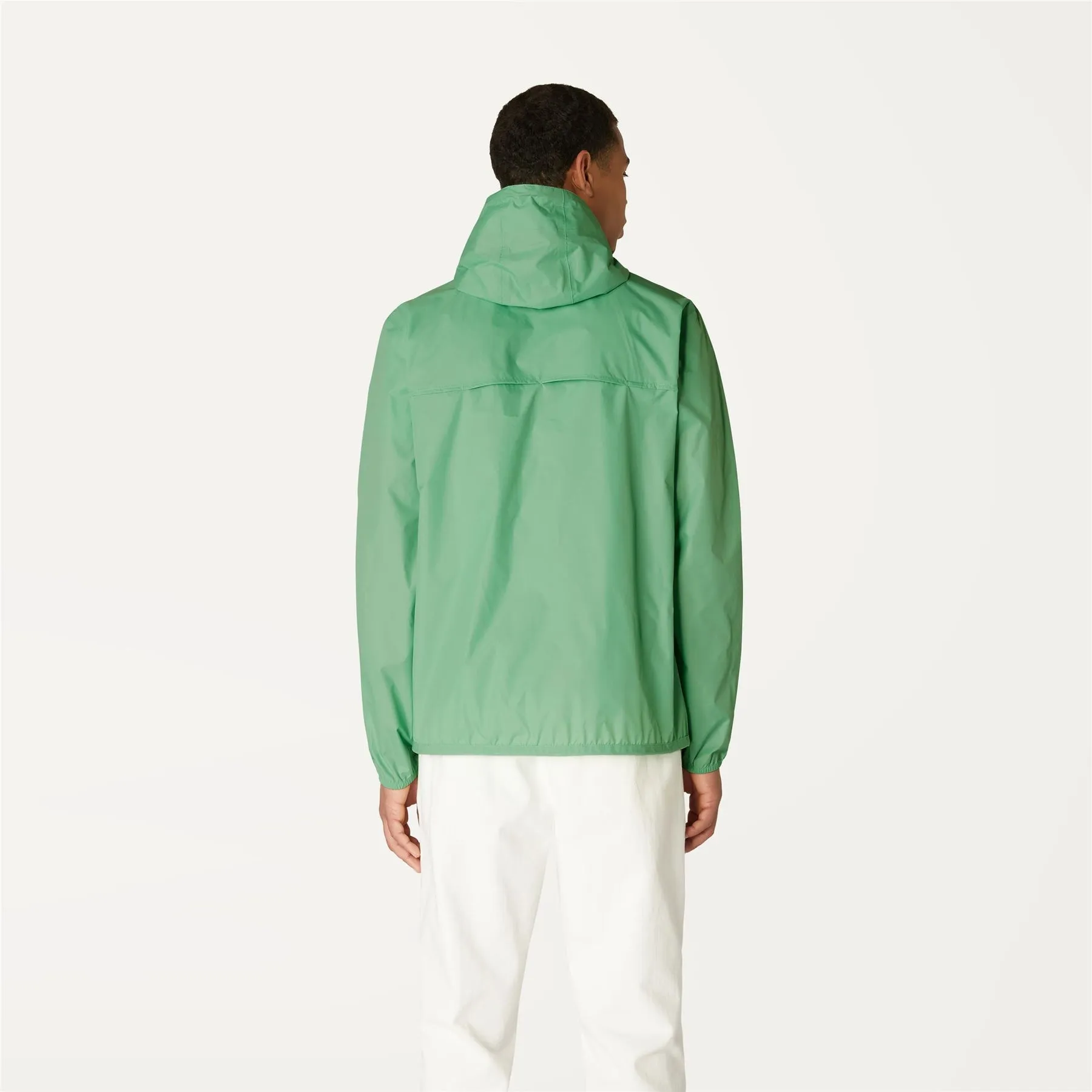 Claude - Unisex Packable Full Zip Waterproof  Rain Jacket in Green Zeph