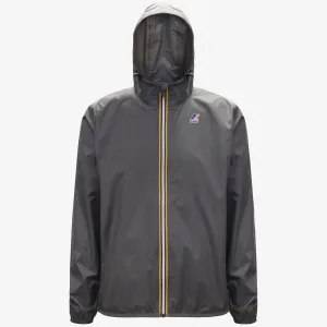 Claude - Unisex Packable Full Zip Waterproof  Rain Jacket in Grey Smoked