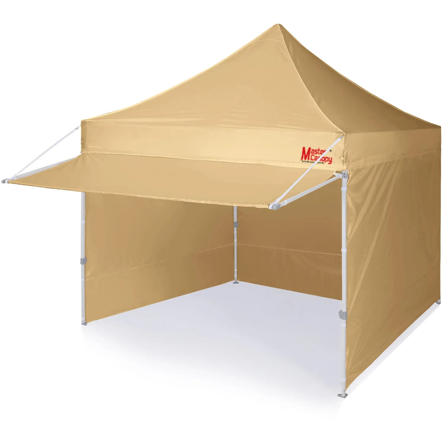 Commercial Series- 10x10 Pop Up Canopy Tent with Awning and 4 Removable Sidewalls