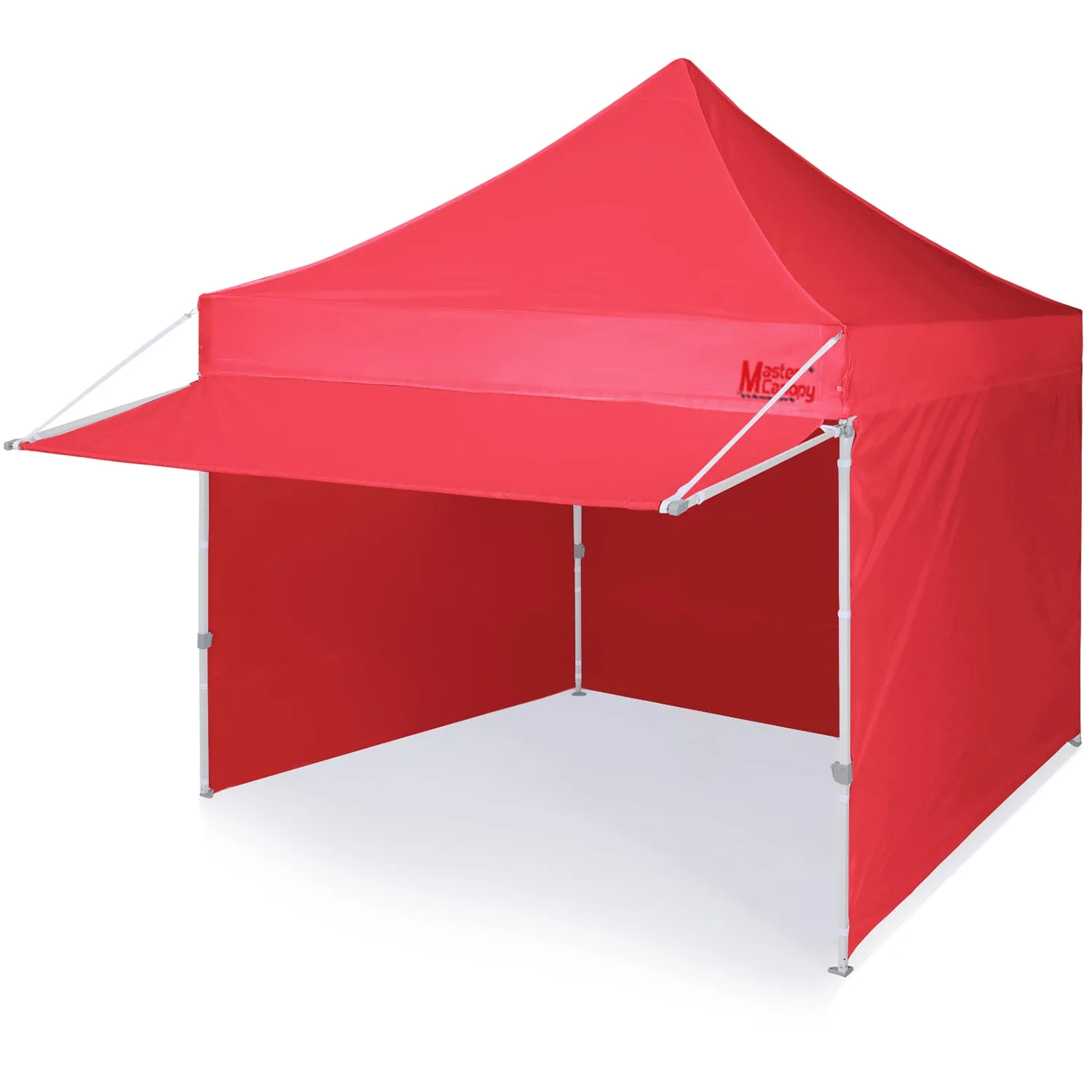 Commercial Series- 10x10 Pop Up Canopy Tent with Awning and 4 Removable Sidewalls