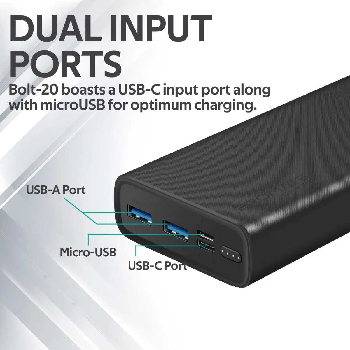 Compact Smart Charging Power Bank with Dual USB Output