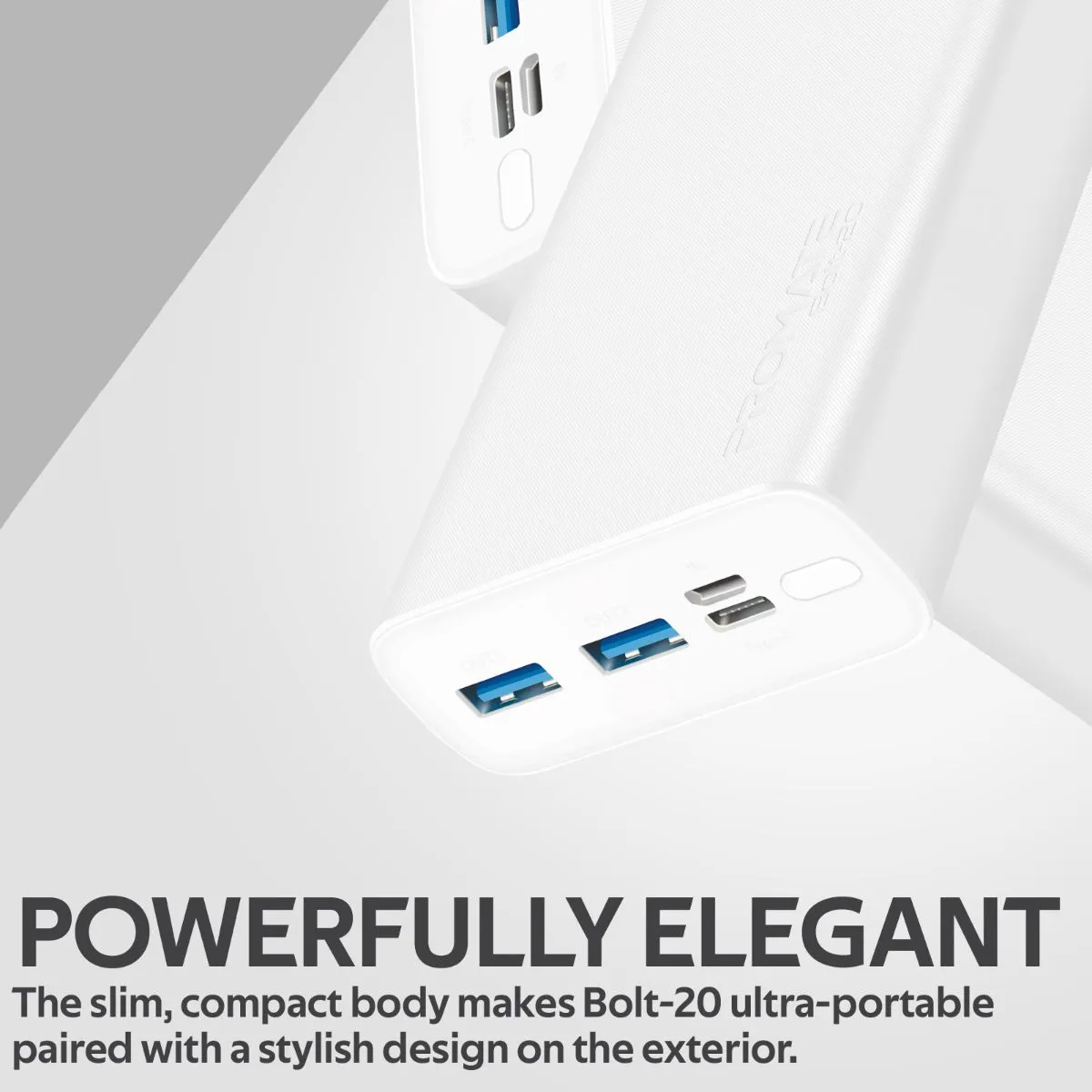 Compact Smart Charging Power Bank with Dual USB Output