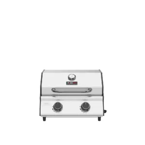 Compact Stainless Steel 2 Burner Gas Barbecue