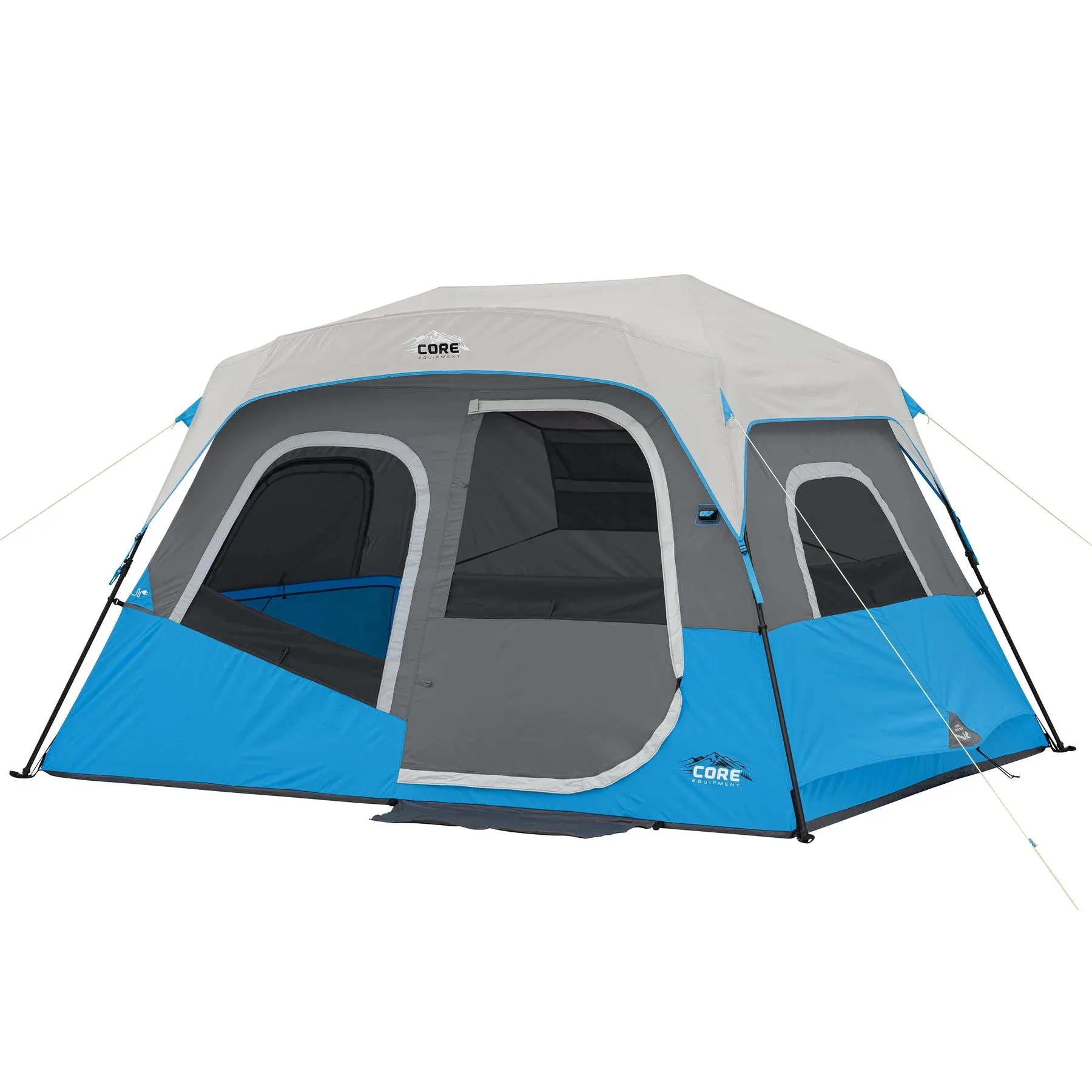 CORE 6 Person Lighted Instant Cabin Tent 11’ x 9’