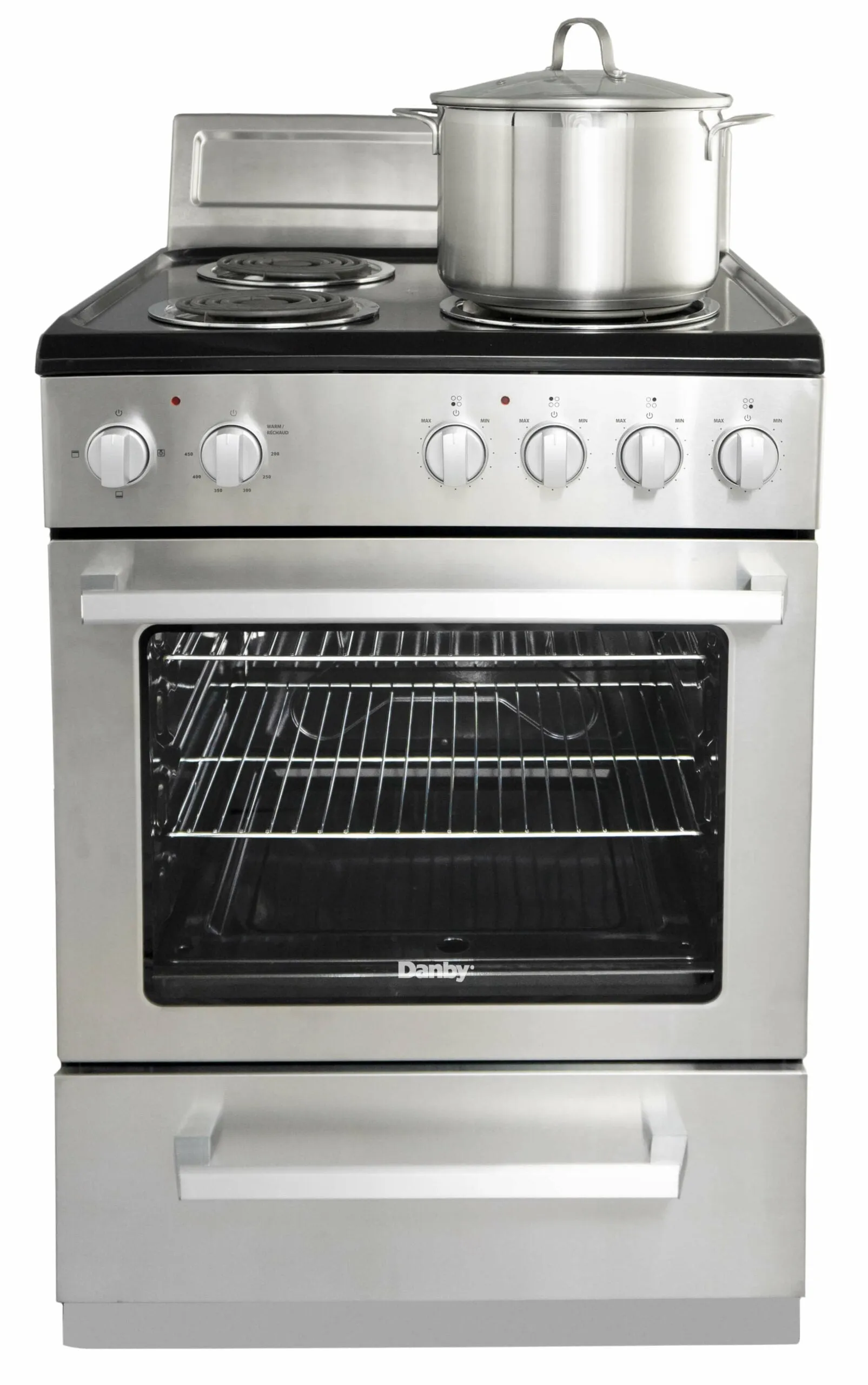 Danby DERM240BSSC 24″ Wide Electric Range in Stainless Steel