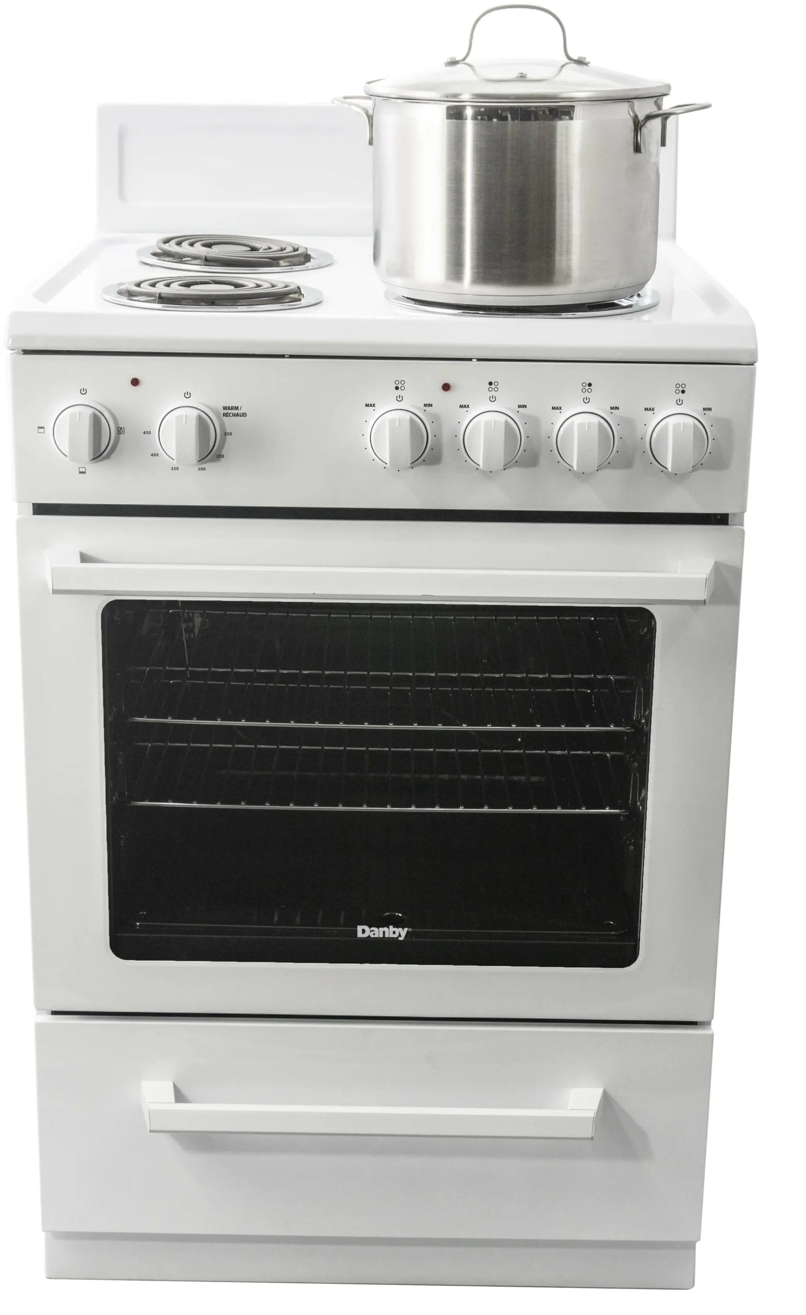 Danby DERM240WC 24″ Wide Electric Range in White