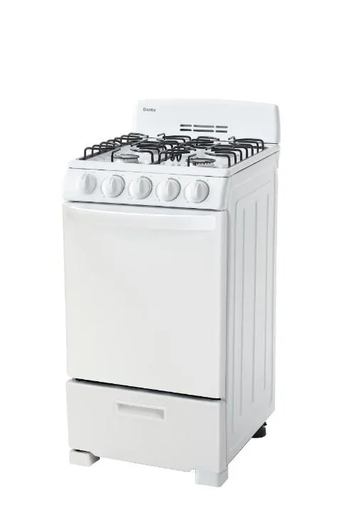 DR202WGLP Danby 20" Wide Gas Range in White