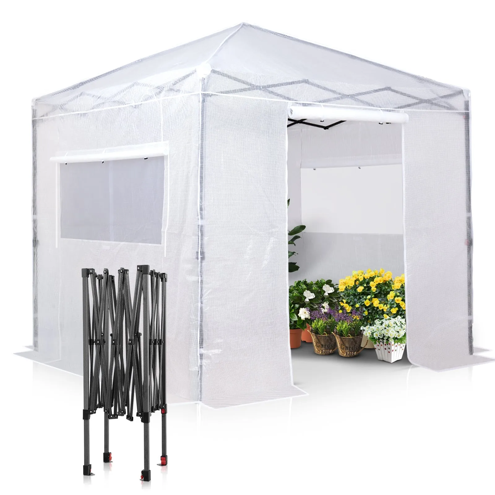 EAGLE PEAK 8x8 Portable Walk-in Greenhouse