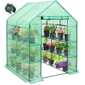 EAGLE PEAK Mini Walk-in Greenhouse 57'' x 57'' x 77''