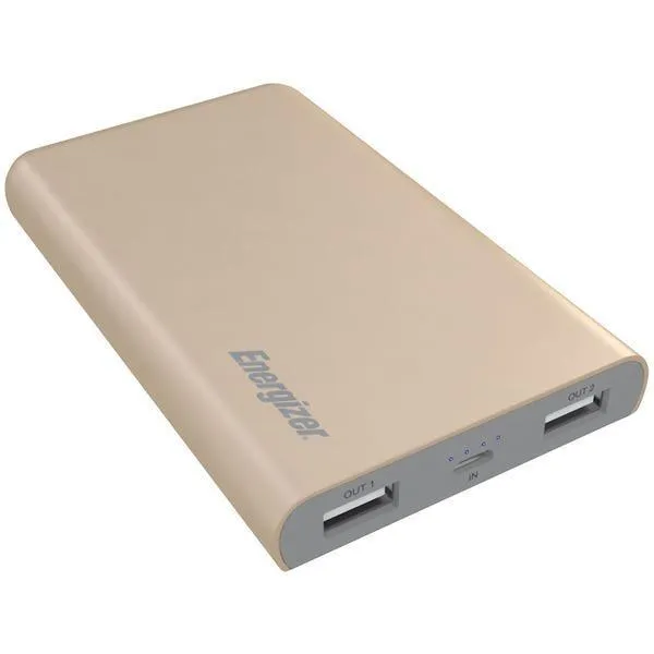 Energizer UE8003-GD UE8003 High-Tech SilkPower 8,000mAh Power Bank (Gold)