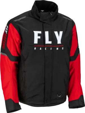 Fly Racing Outpost Snowmobile Jacket Red Black