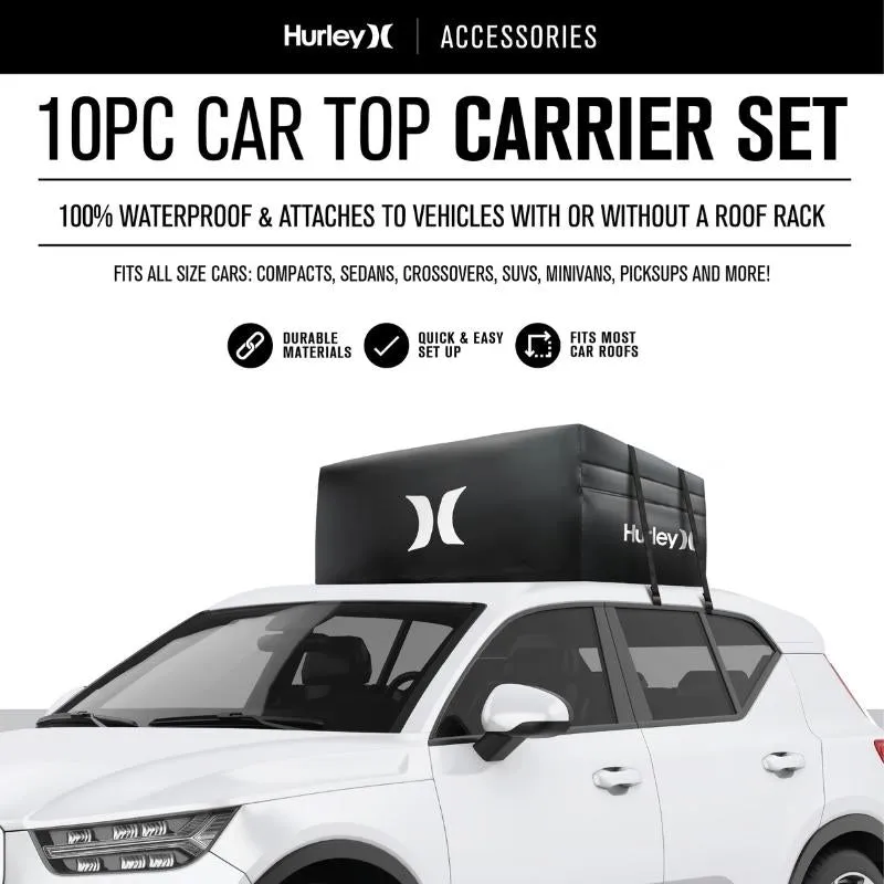 Hurley Car Top Carrier 10cu Feet