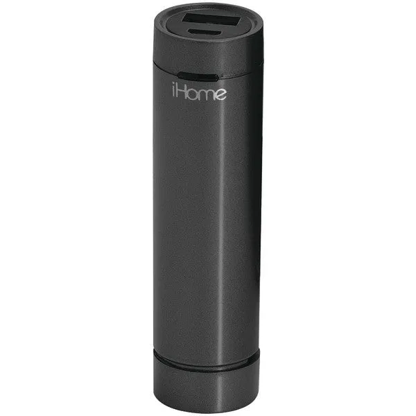 IHOME IAKC1B 2,600mAh Rechargeable Power Bank