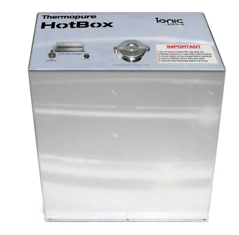 **Ionic Systems Thermopure Hotbox™️ - High-Efficiency Hot Water Delivery System**