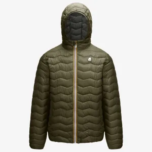 Jack Warm - Men's Quilted Packable Puffer Jacket in Green Blackish