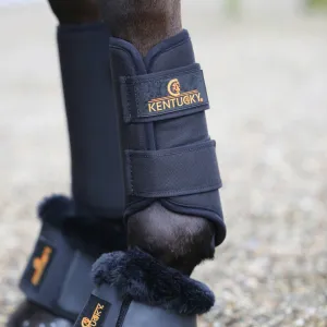 Kentucky Horsewear 3D Spacer Brushing Boots Front - Black