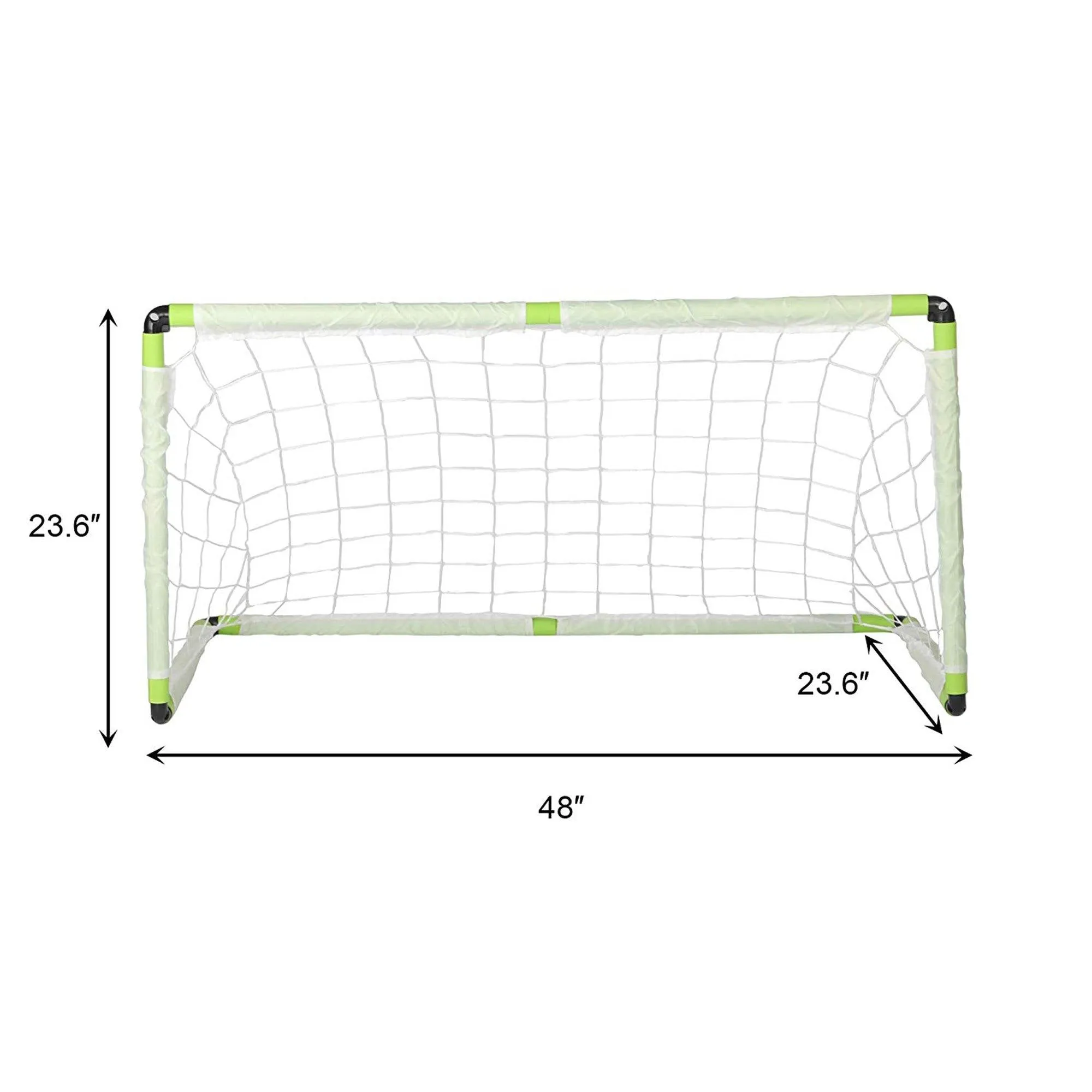 Kids Soccer Goal Portable Football Practice Net with Carry Bag and 4 Ground Stakes for Games and Training,48 x 24 x 24 inches