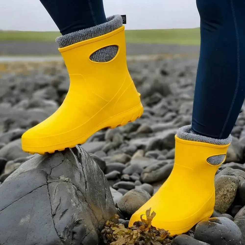 Leon Boots Ultralight Yellow Ladies Ankle Boots - Size 6