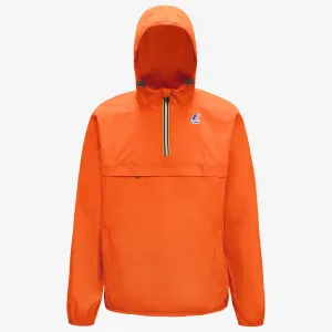 Leon - Packable Quarter Zip Rain Jacket in Light Orange