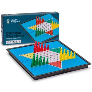 Magnetic Chinese Checkers Halma Travel Set, 9.8"