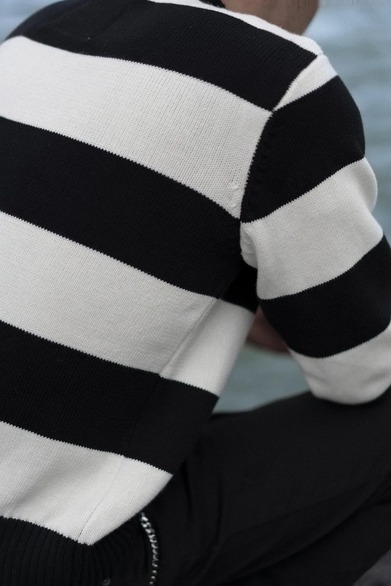 Men's Striped Prisoner Sweater