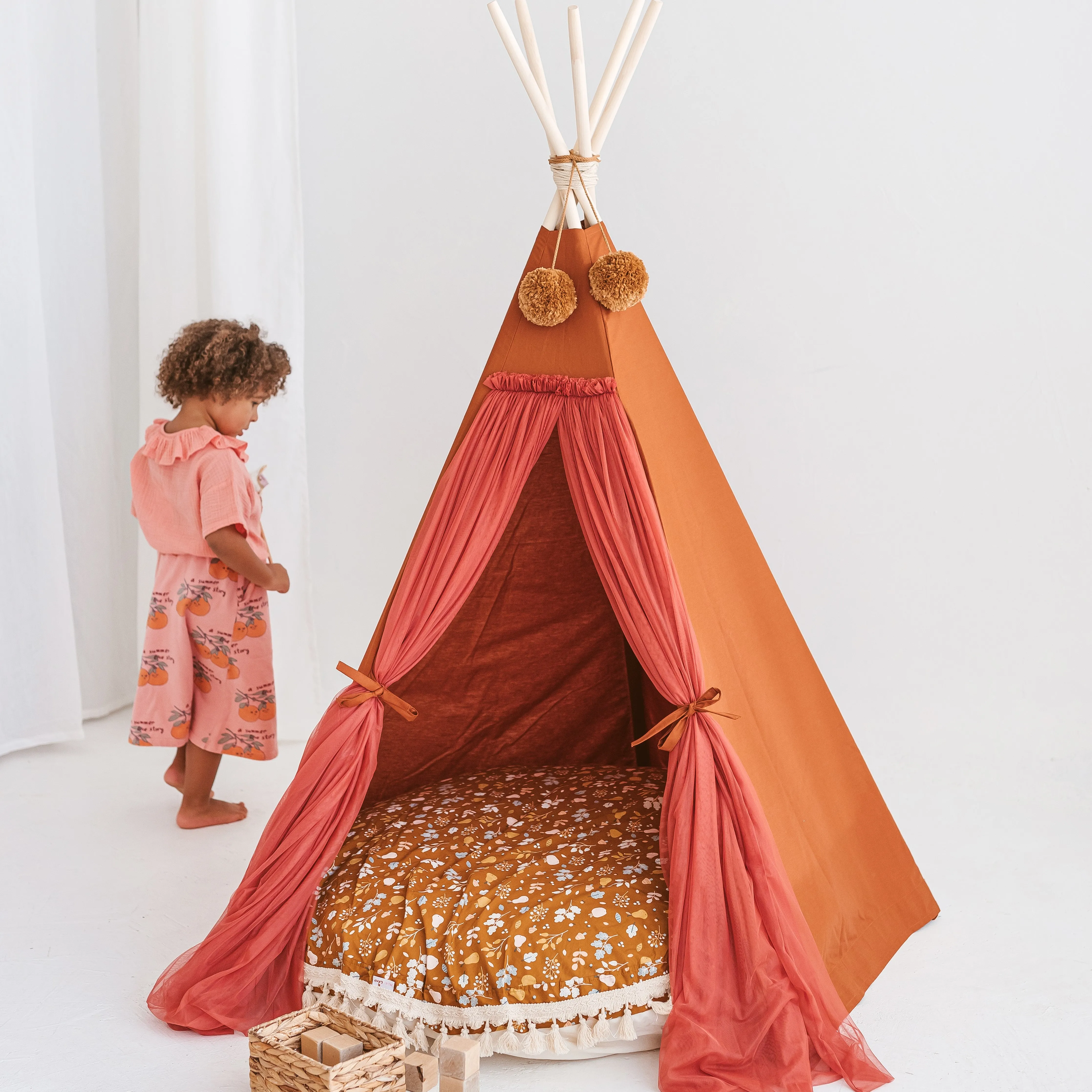 Minicamp Fairy Kids Play Tent With Tulle In Cognac