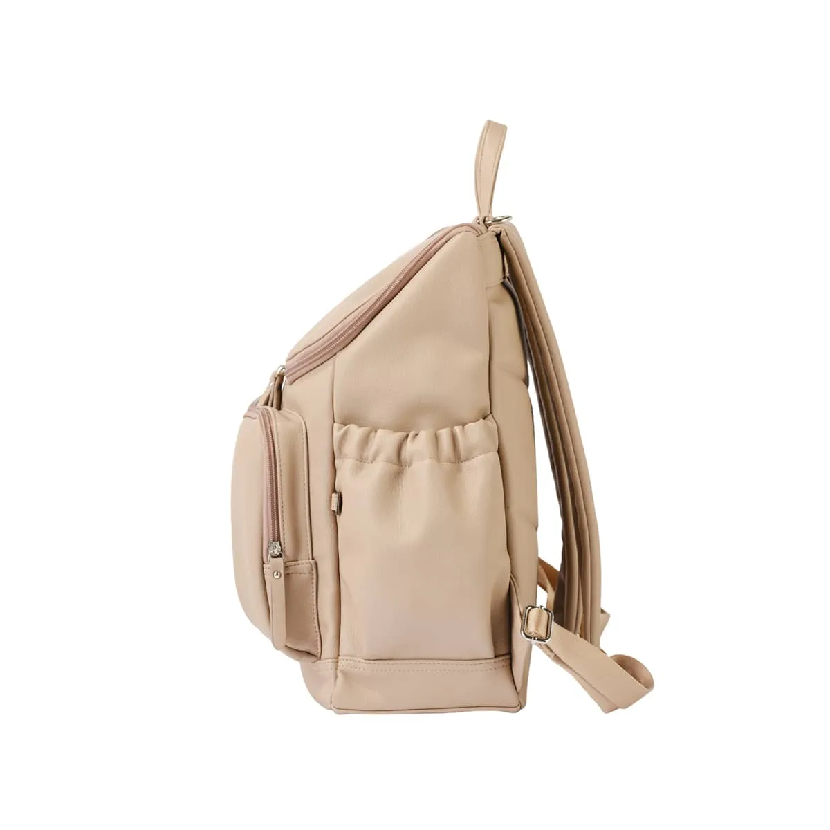 OiOi Vegan Leather Nappy Backpack - Oat Dimple