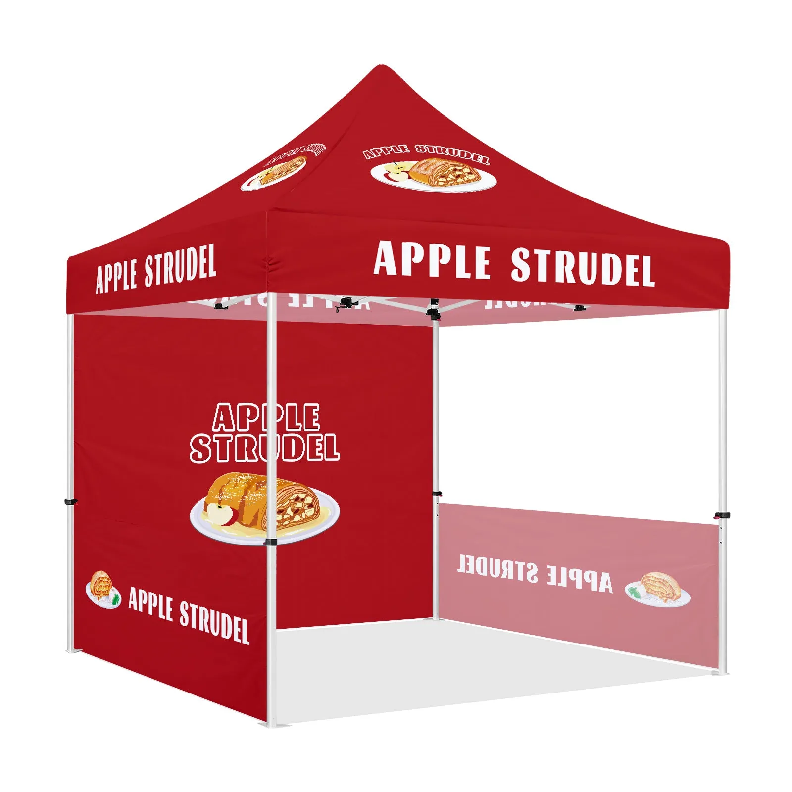 Outdoor Food Tent-Apple Strudel 10x10 Printed Canopy Tent