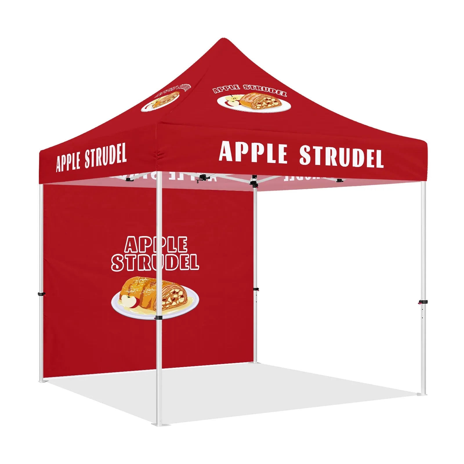 Outdoor Food Tent-Apple Strudel 10x10 Printed Canopy Tent