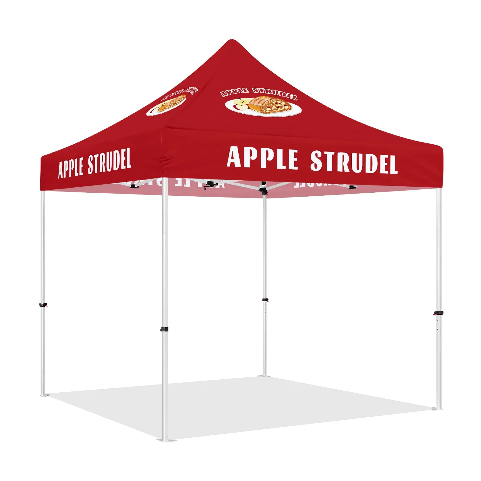 Outdoor Food Tent-Apple Strudel 10x10 Printed Canopy Tent