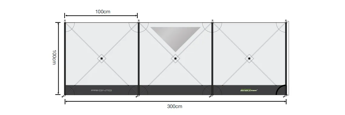 Outdoor Revolution Pronto Compact 3 Windbreak