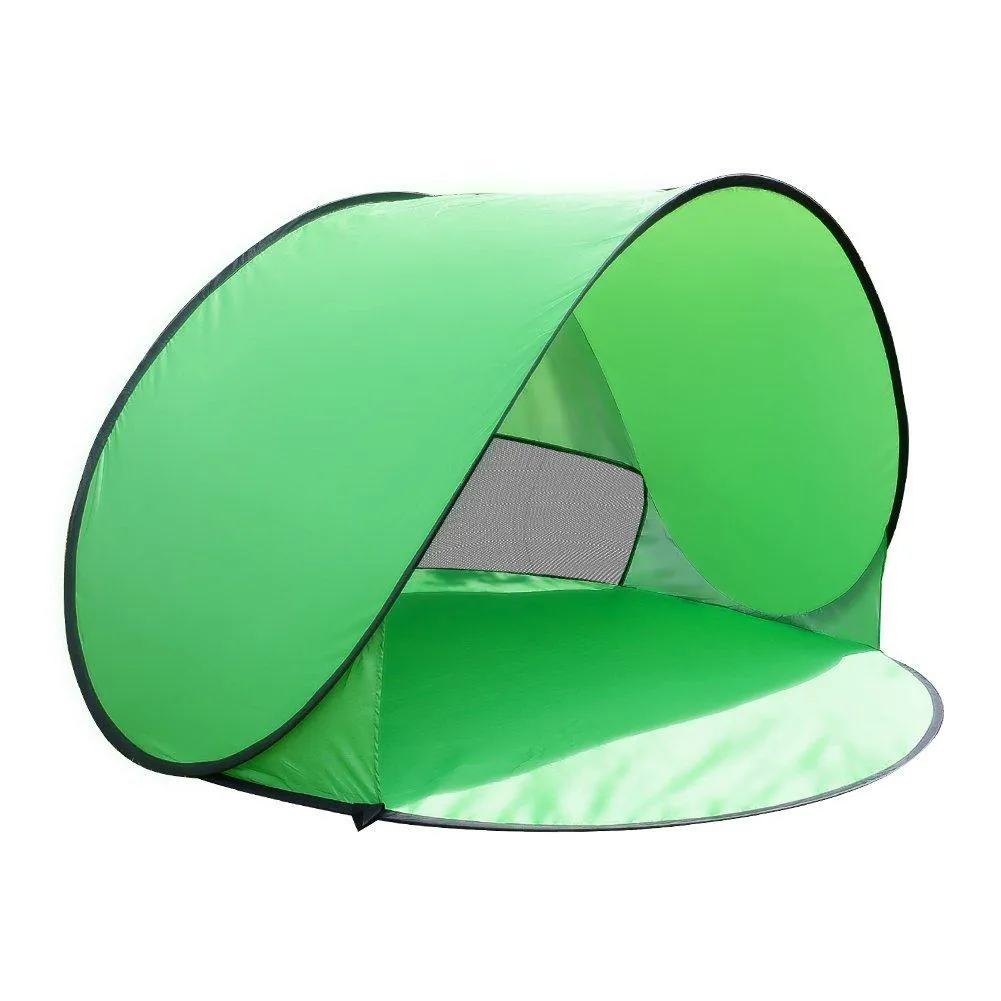 OutMall Beach Tent, Automatic Instant Portable Outdoor/Indoor Pop Up Tent with Carry Case and Stakes Perfect for Baby, Adult Camping, Picnic, Swimming, Hiking, Fishing, Garden Yard Sun Shelter Cabana