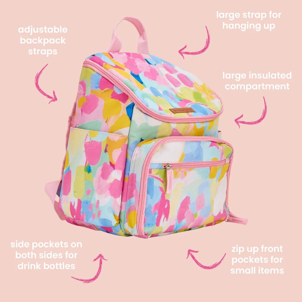 Picnic Lunch Bag Backpack - Good Vibes