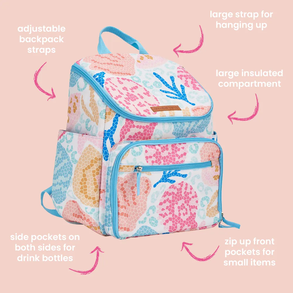 Picnic Lunch Bag Backpack - Shelly Beach