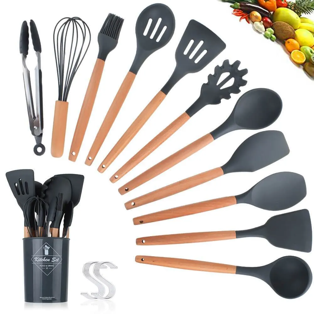 Premium Silicone Kitchen Cooking Utensils [NEW ARRIVAL]