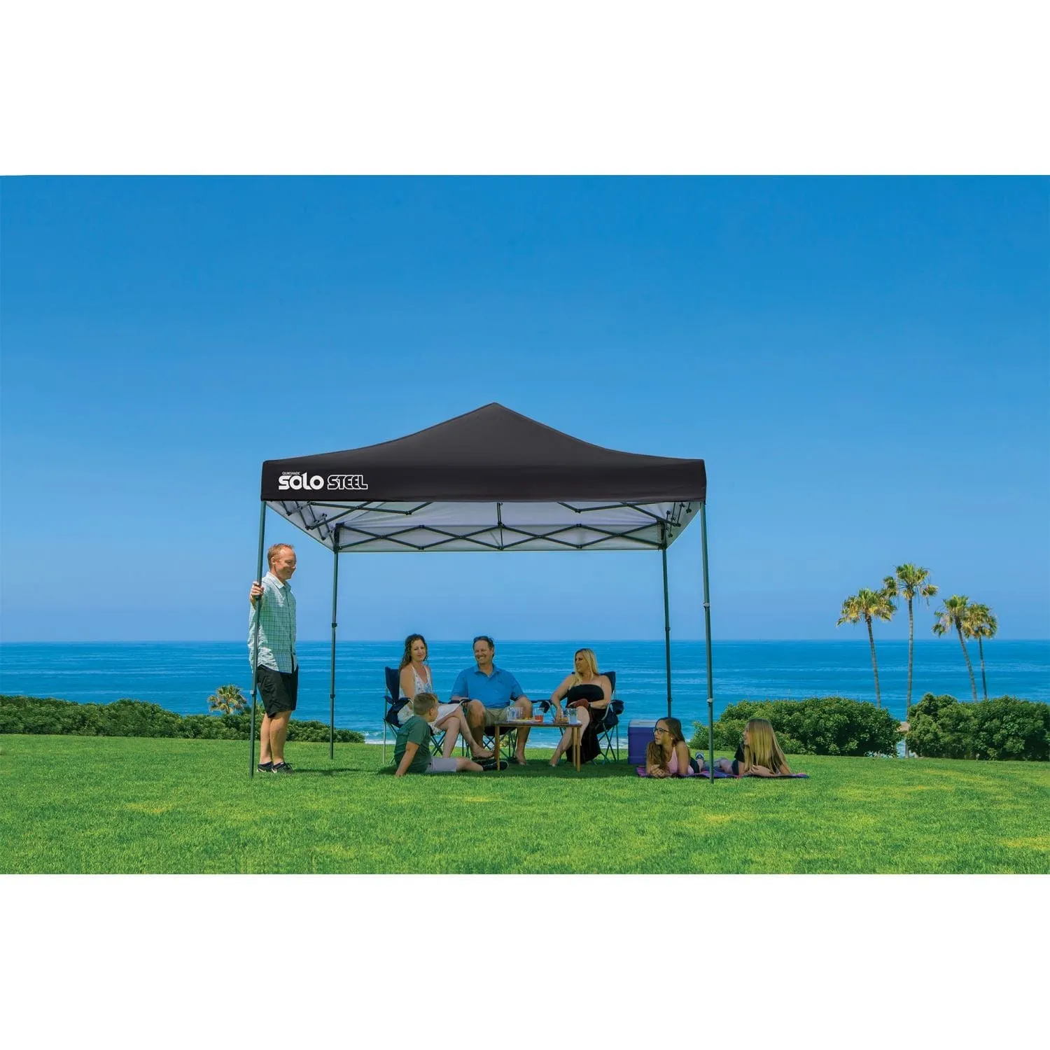 Quik Shade | Solo Steel 100 10 x 10 ft. Straight Leg Canopy - Black