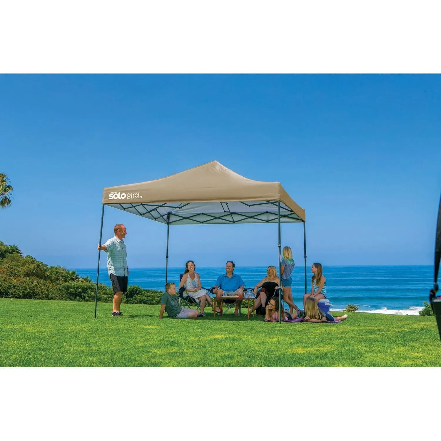 Quik Shade | Solo Steel 100 10' x 10' Straight Leg Canopy - Khaki