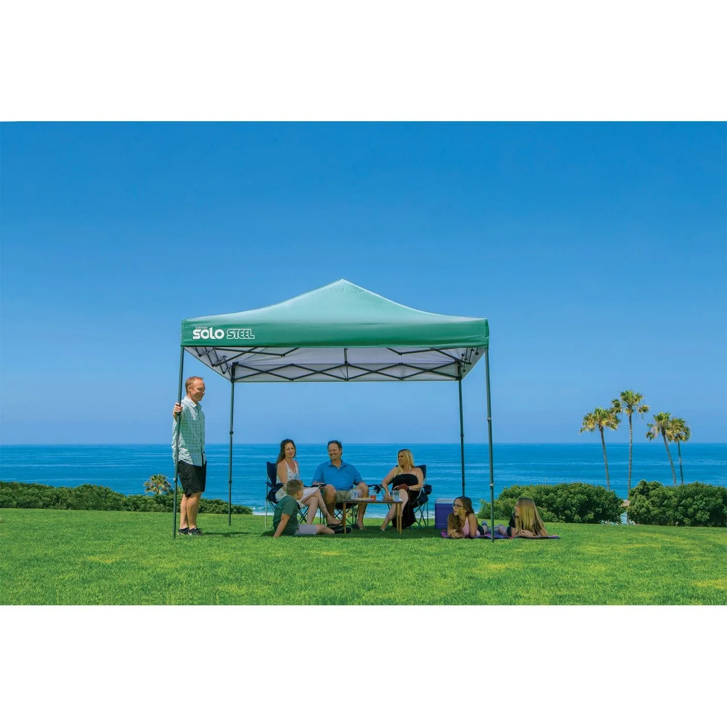 Quik Shade | Solo Steel 100 10' x 10' Straight Leg Canopy - Turquoise