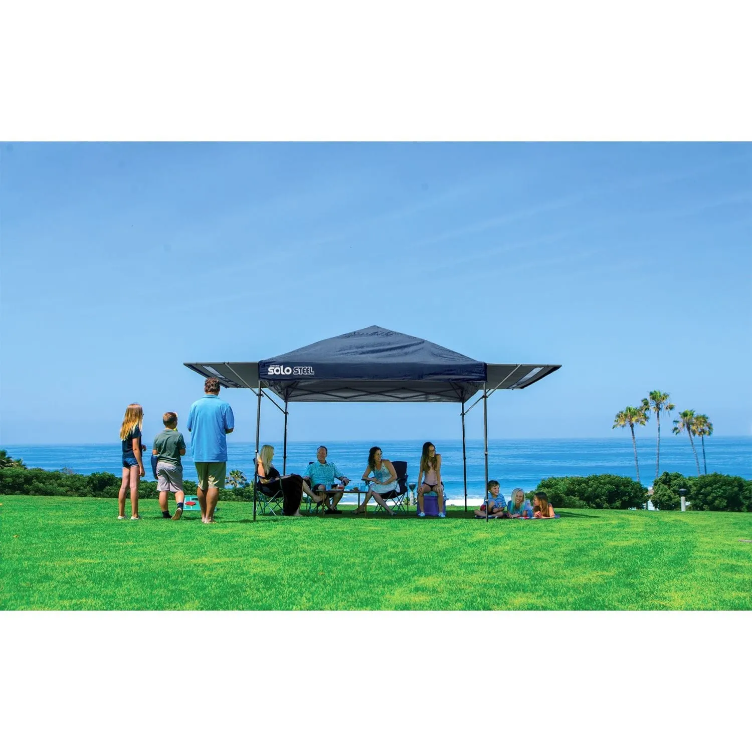 Quik Shade | Solo Steel 170 10' x 17' Straight Leg Canopy - Midnight Blue